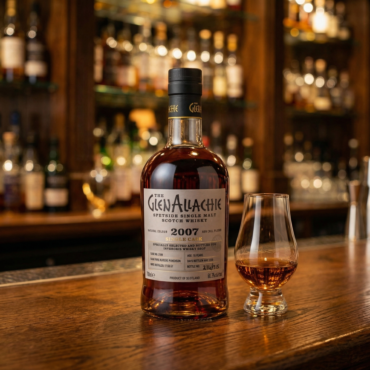 Glenallachie 2007 Single Cask InverurieWS (30ml,60.3%)