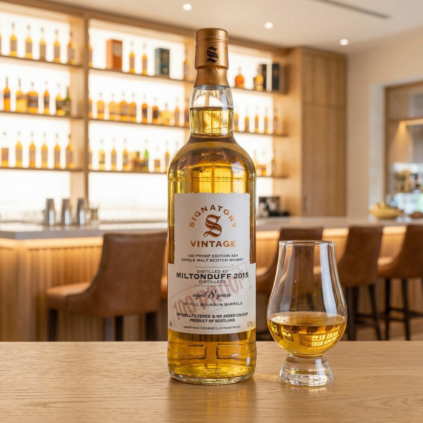Signatory Vintage Miltonduff 2015 8y Bourbon Cask (30ml,57.1%)