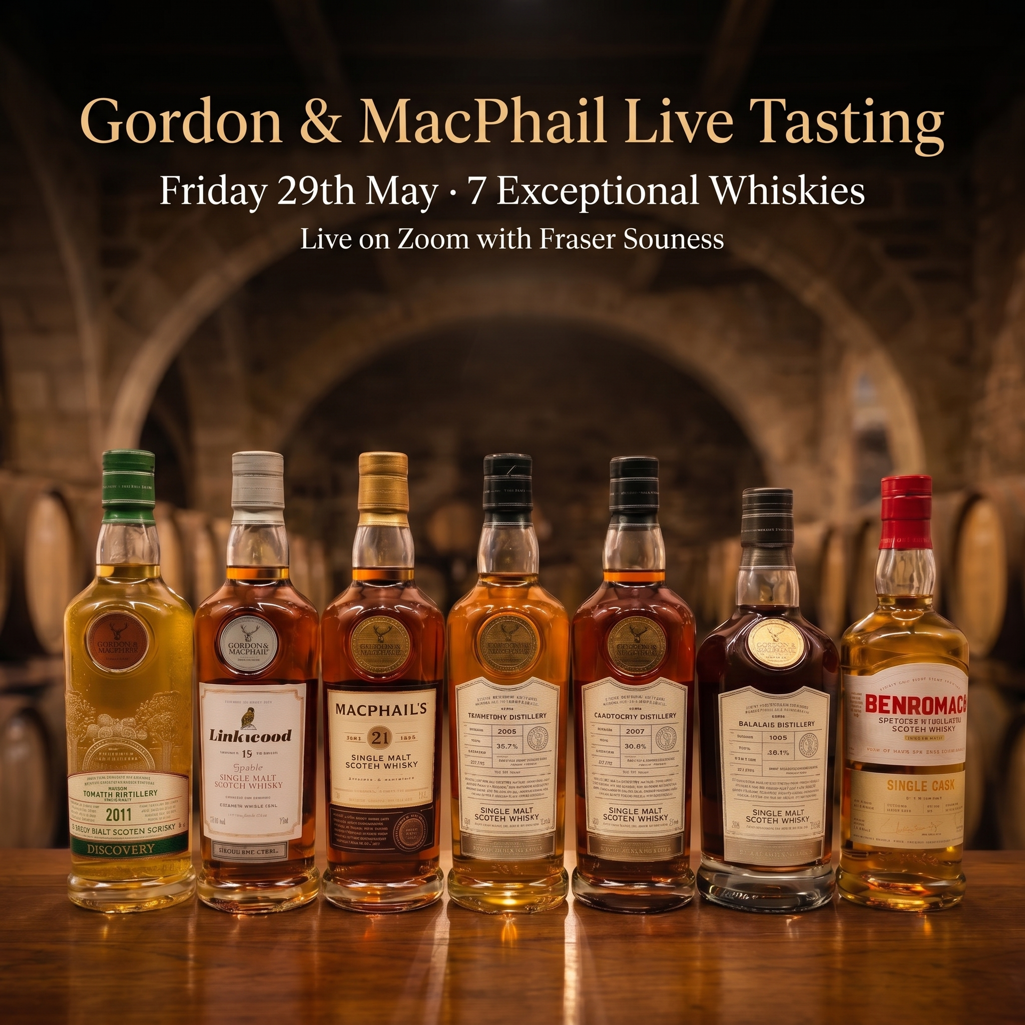 Gordon & MacPhail 29th May Zoom Tasting (7x25ml)