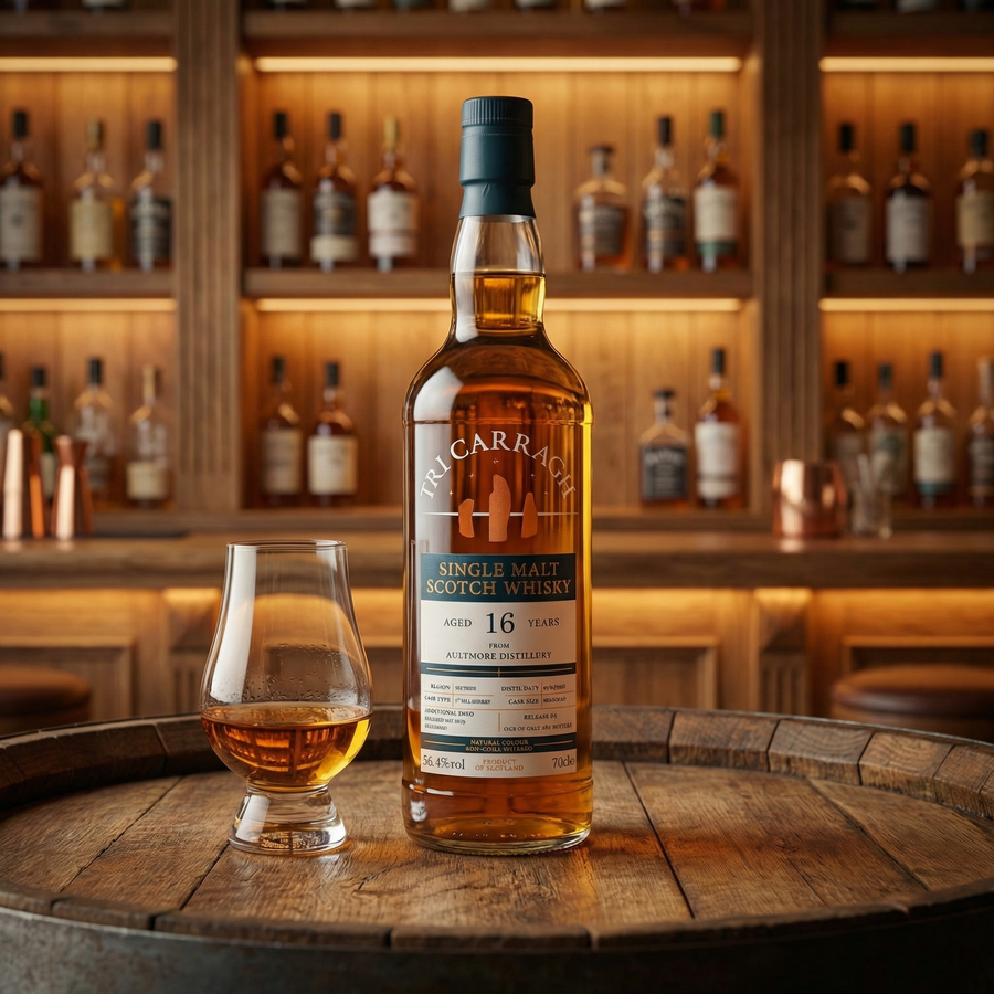 Aultmore 16y 2008 Sherry Cask Tri Carragh (30ml,55.4%)