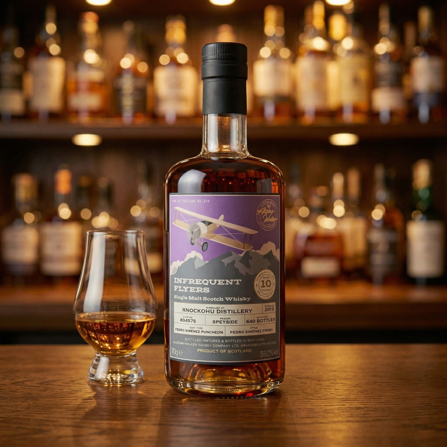 Knockdhu 10y PX Infrequent flyers (30ml,59.2%)