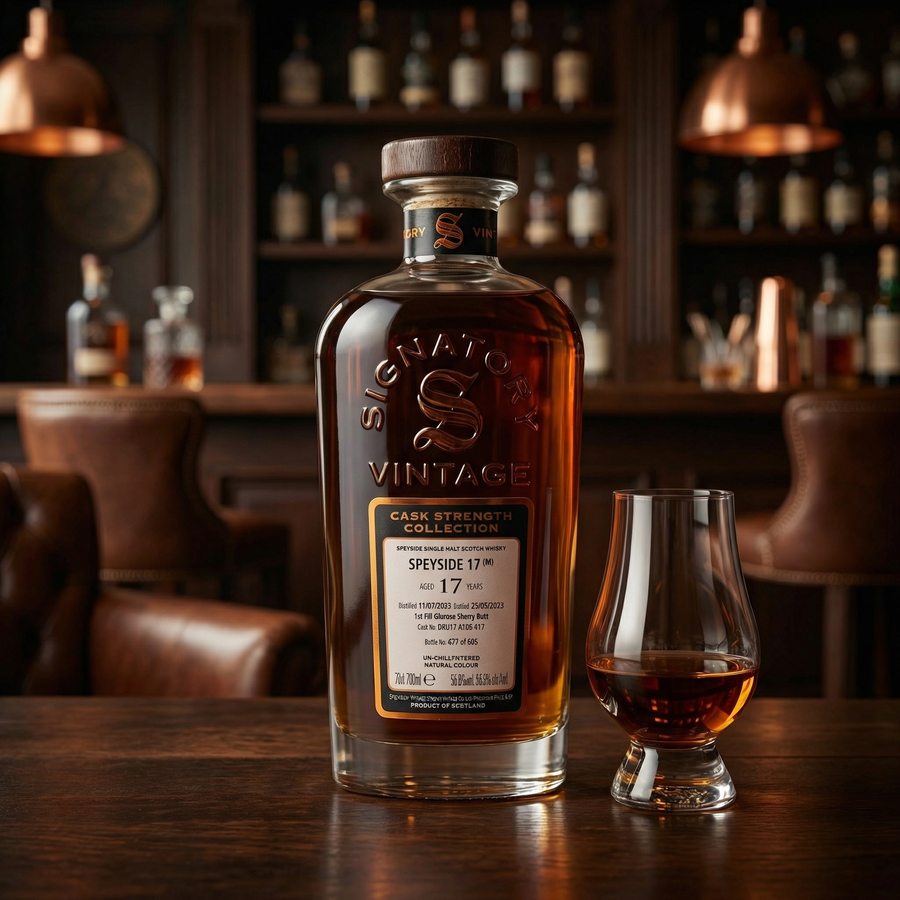 Signatory vintage 17y Secret Speyside (M) Cask 17 (30ml,56.8%)