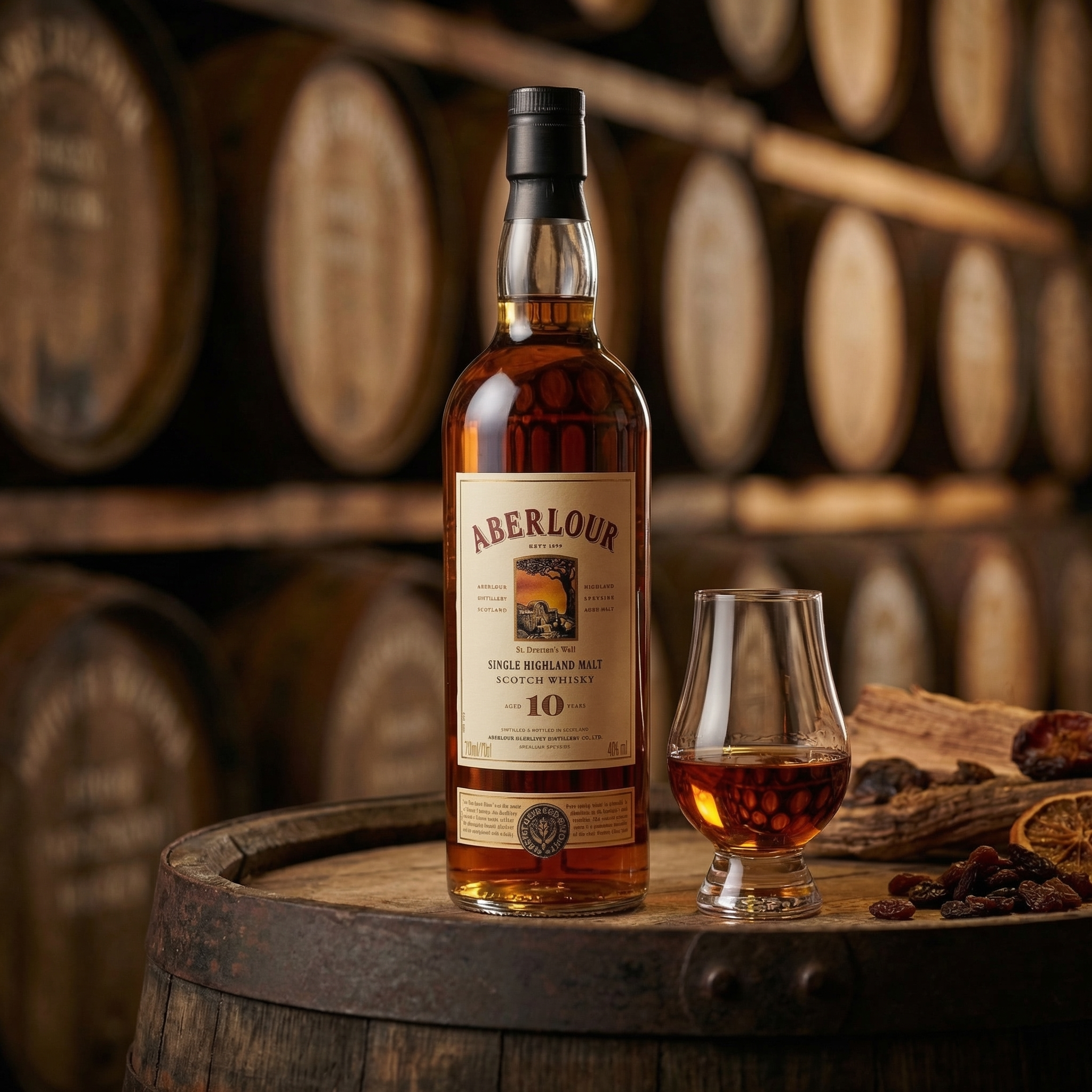 Aberlour 10 year whisky sample dram 30ml Speyside single malt Scotch whisky