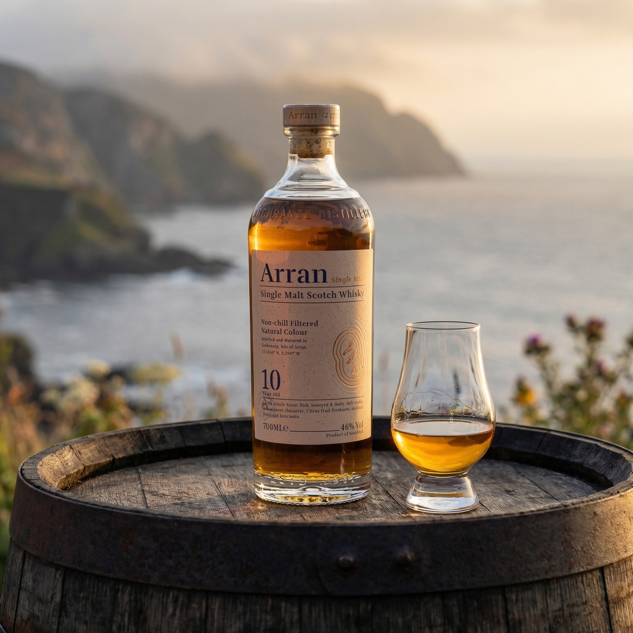 Arran 10 year whisky sample dram 30ml Isle of Arran single malt Scotch whisky