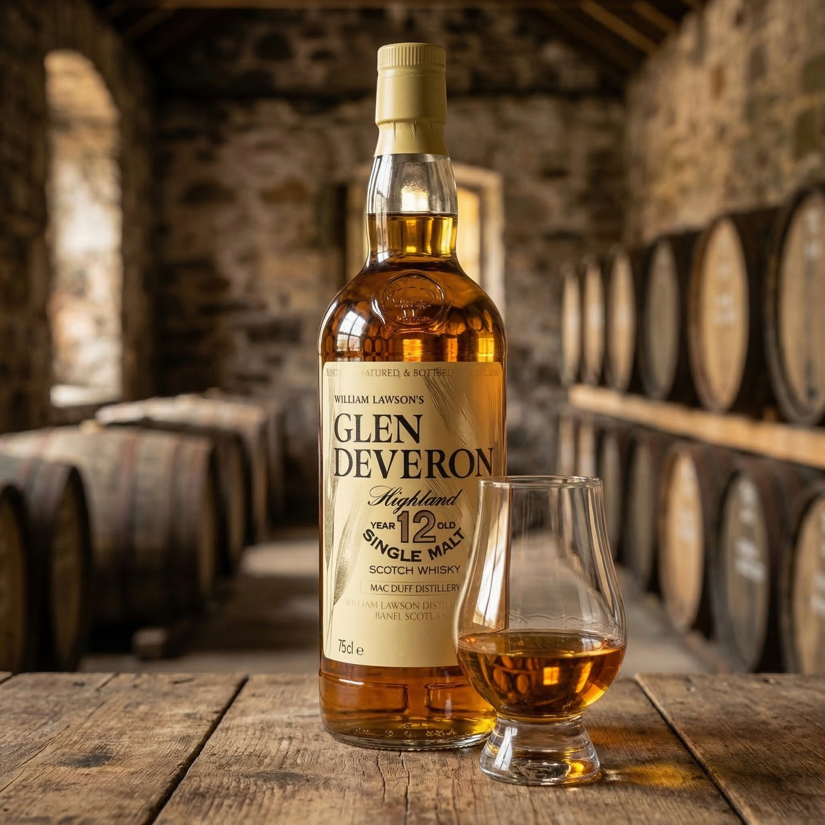 Glen Deveron 12y bottled 1980's (30ml,40%)