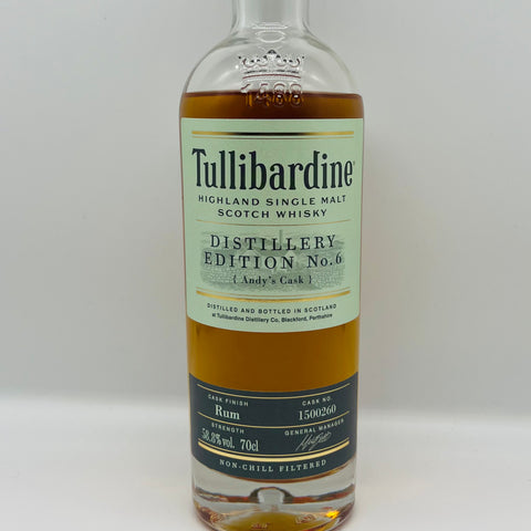 Tullibardine Distillery Edition No.6 Rum Cask (30ml,58.8%)