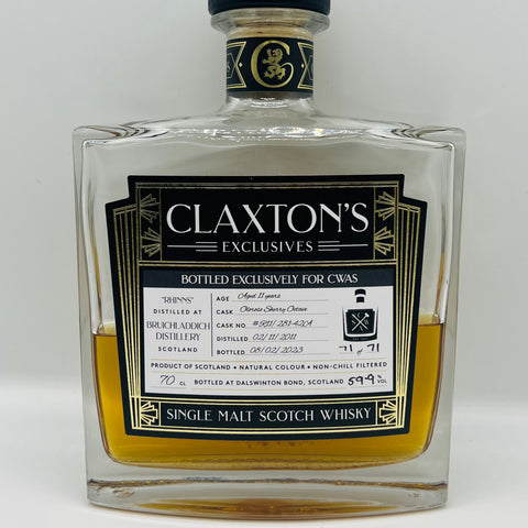 Claxton's Bruichladdich 11y Peated Oloroso CWAS (30ml,59.9%)