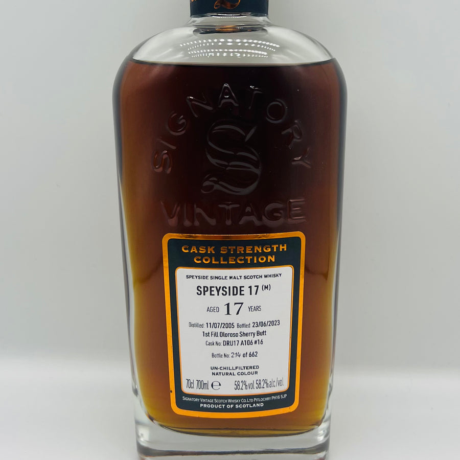 Signatory Vintage 17y Secret Speyside (M) Cask 16 (30ml,58.2%)