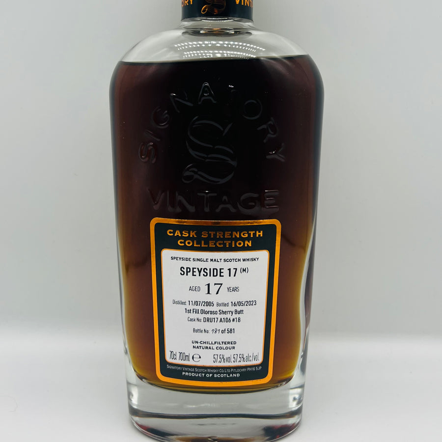 Signatory Vintage 17y Secret Speyside (M) Cask 18 (30ml,57.5%)