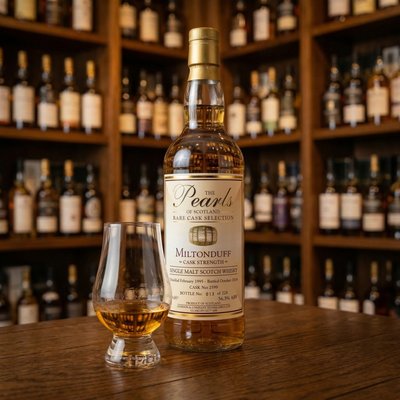 Miltonduff 19 Year Old 1995 Pearls of Scotland single malt whisky with 30ml tasting dram