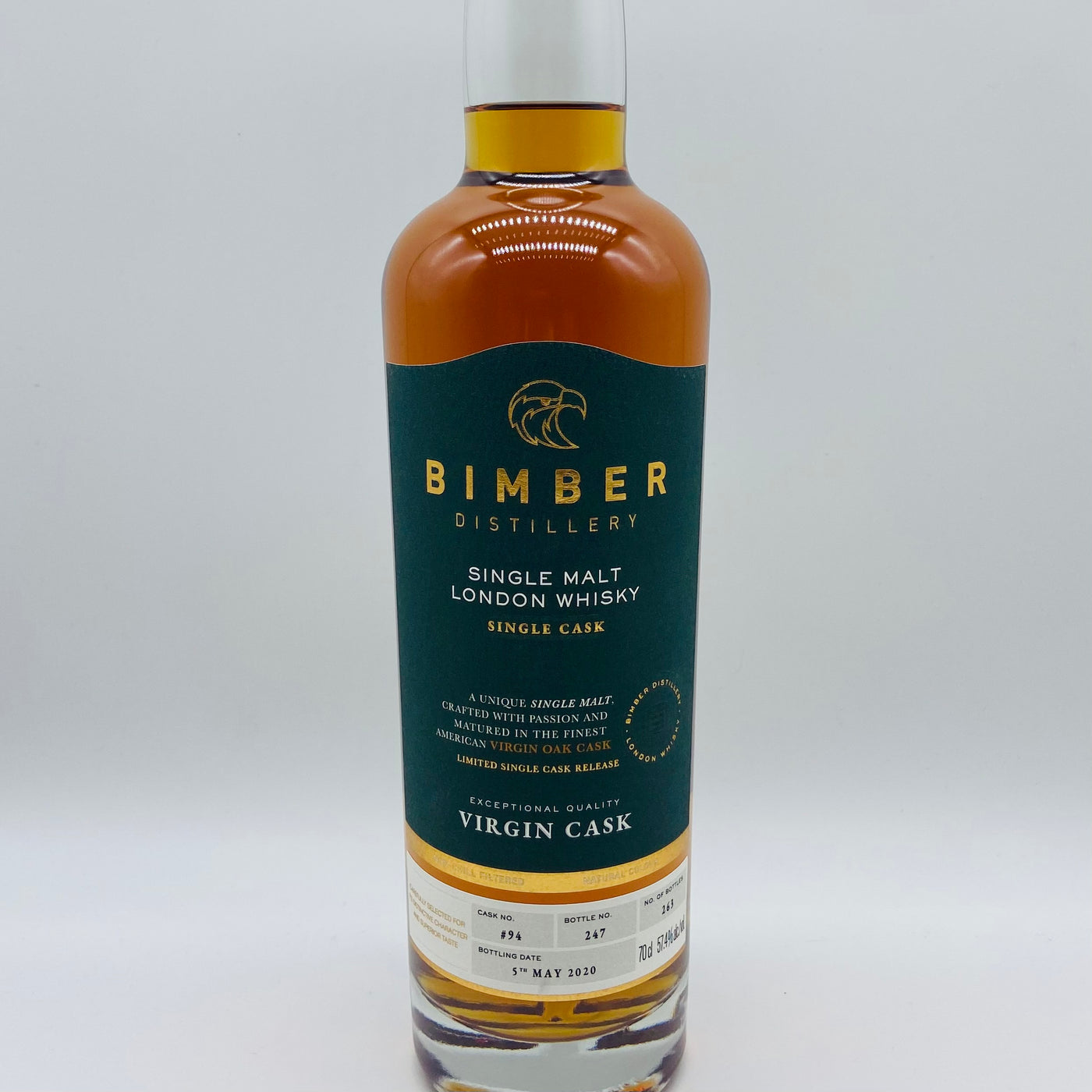 Bimber Single Virgin Cask #94 (30ml,57.4%)