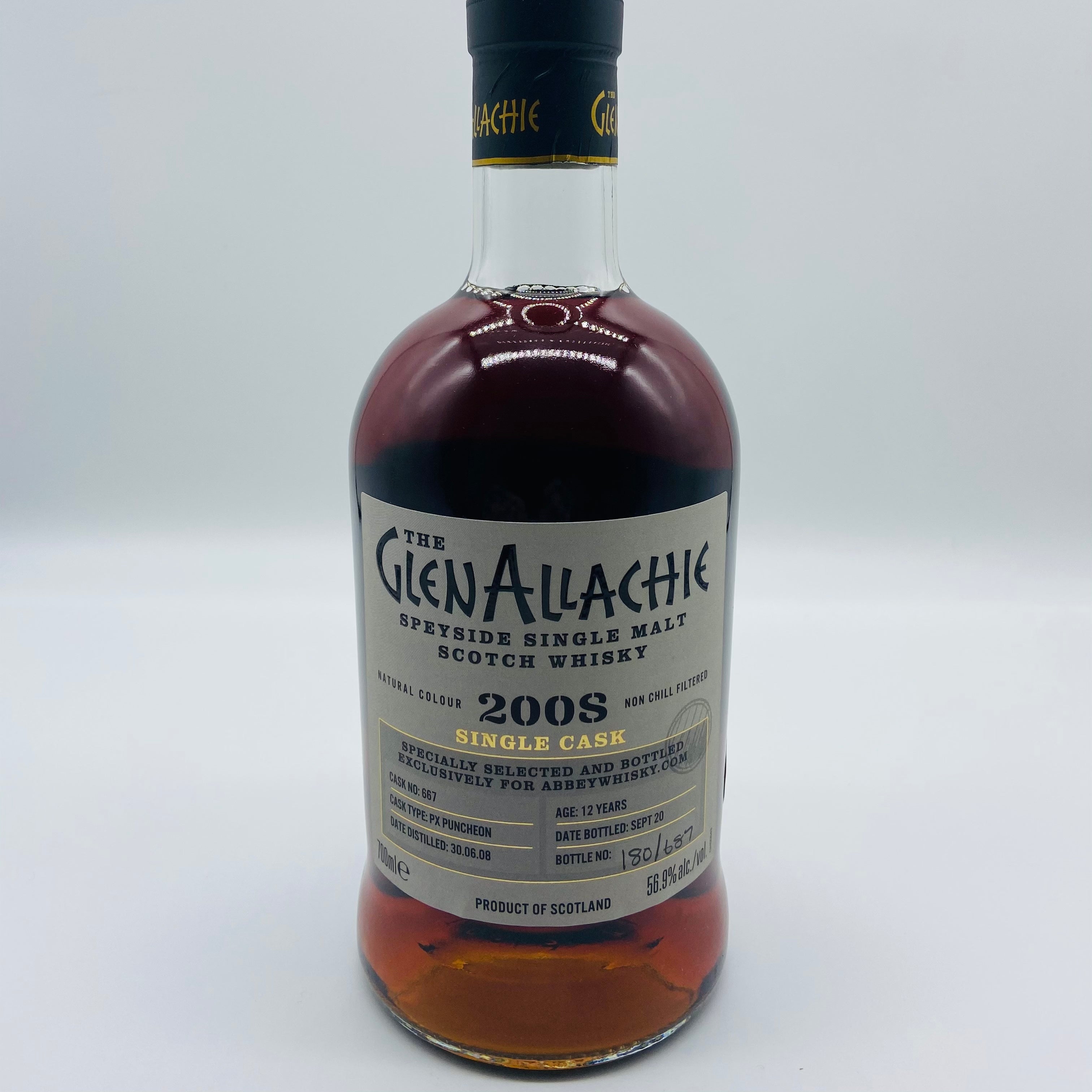 Glenallachie 2008 Single Cask AbbeyWhisky (30ml,56.9%)