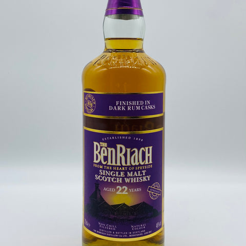 BenRiach 22y Dark Rum Finish (30ml,46%)
