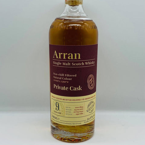 Arran 9y AWS (30ml,54.6%) whisky