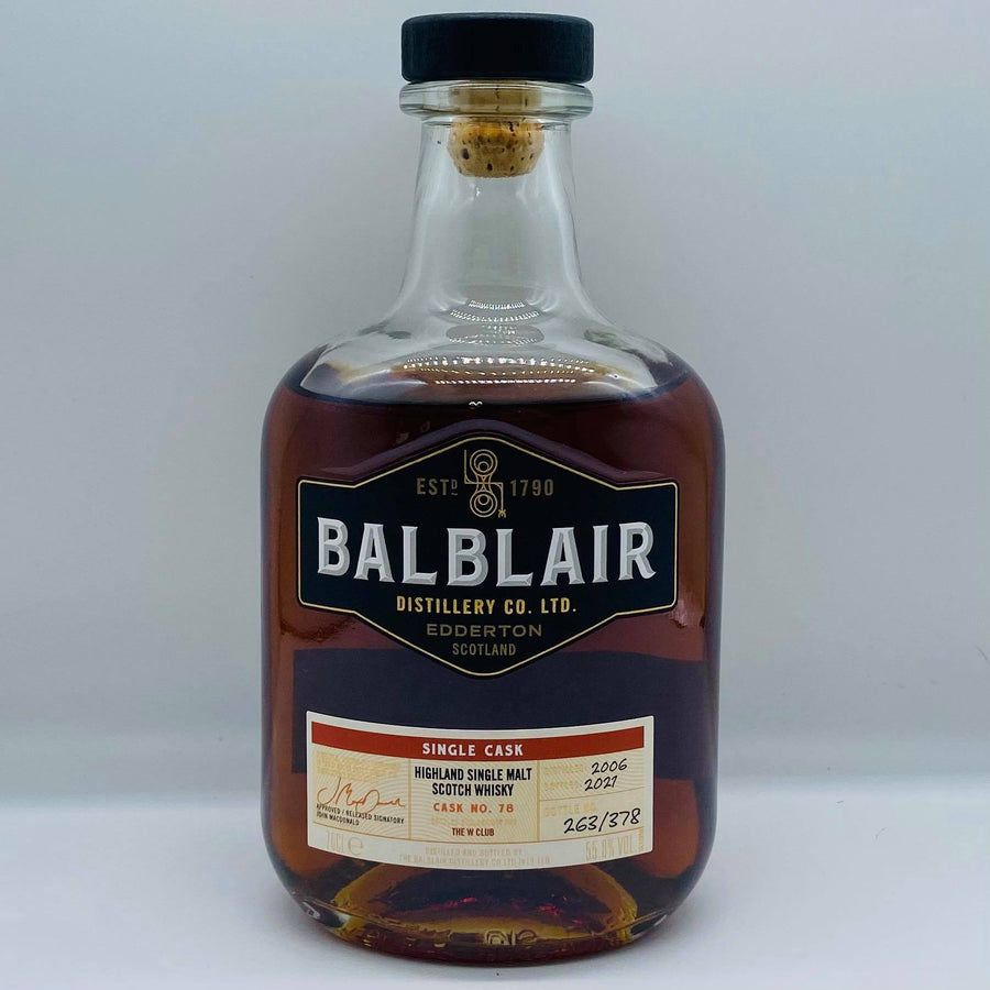 Balblair 2006 Single Cask The W Club (30ml,55.8%)