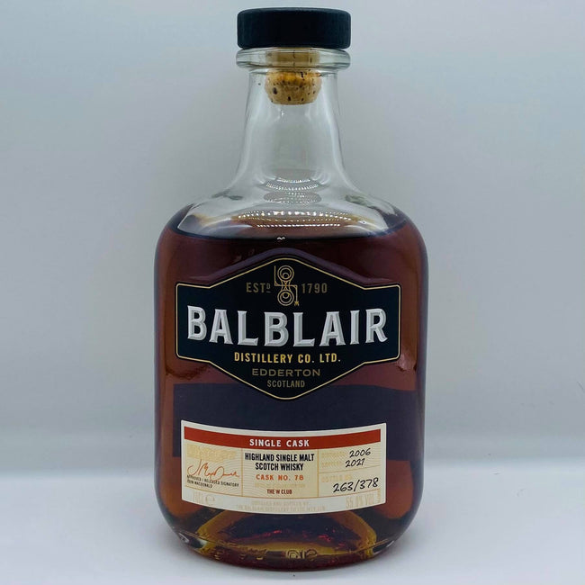 Balblair 2006 Single Cask The W Club (30ml,55.8%)