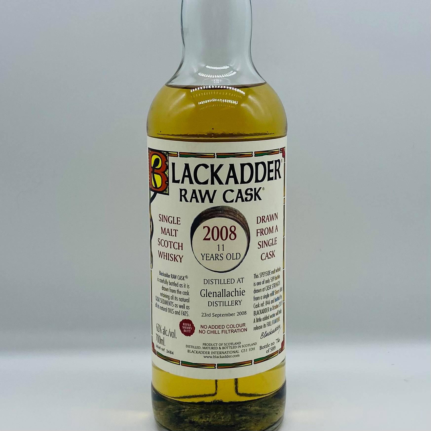 Blackadder Glenallachie 2008 11y (30ml,63%)