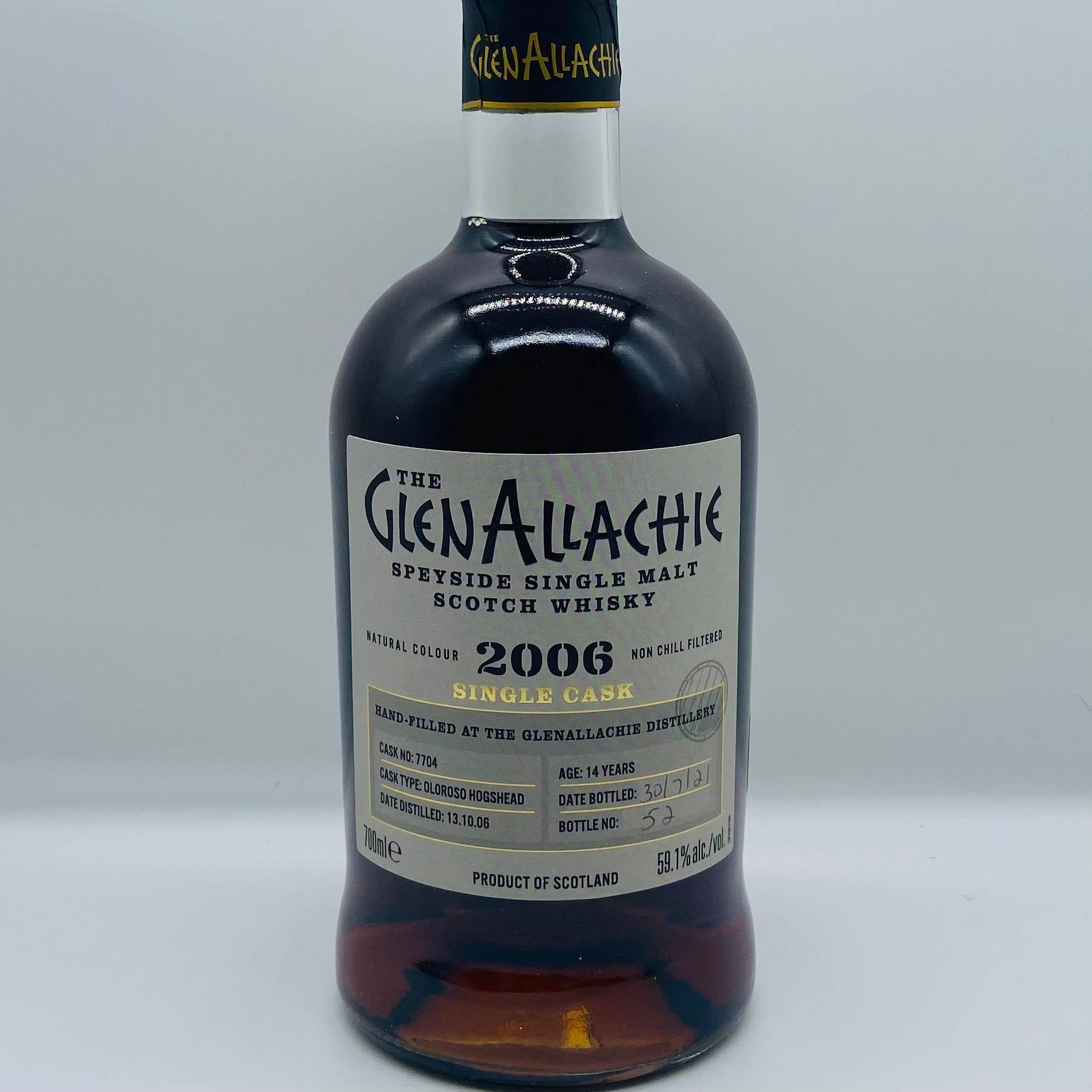 Glenallachie 2006 Single Cask Distillery Hand-fill 14y (30ml,59.1%)