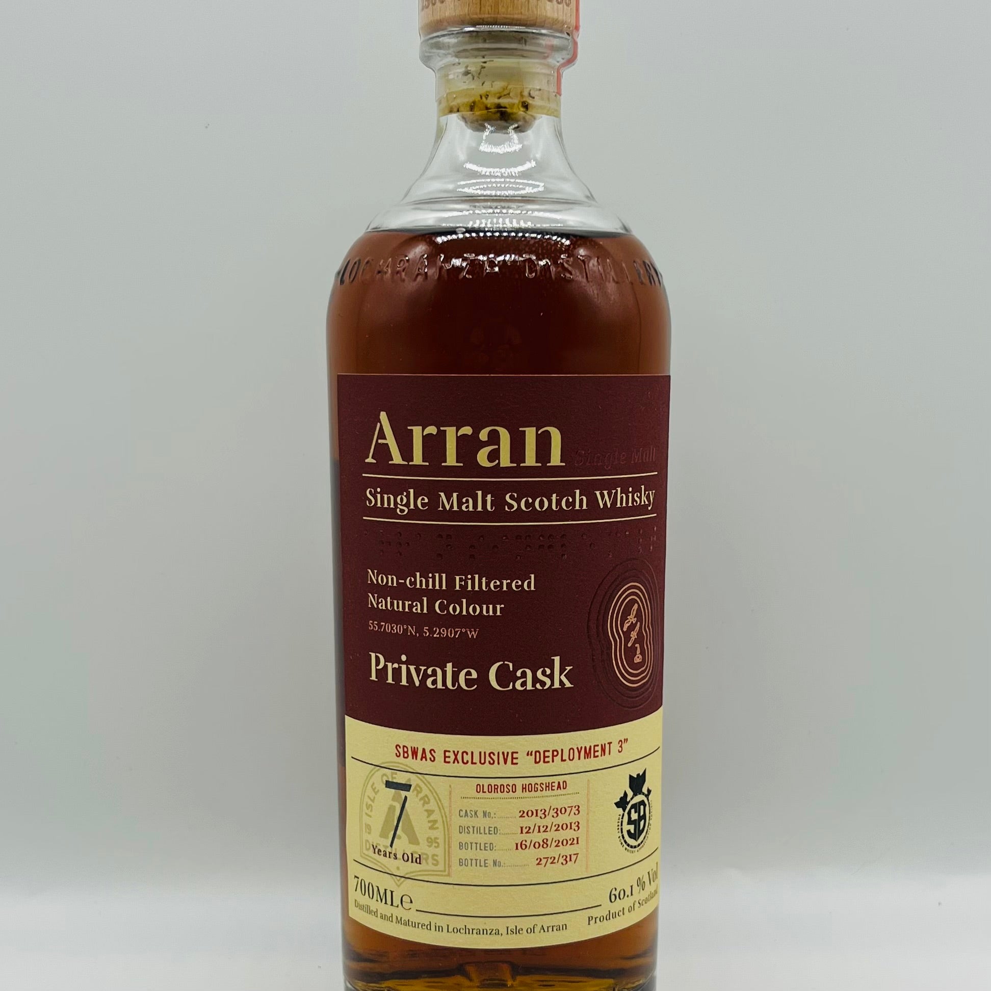 Arran SBWAS Deployment 3 (30ml,60.1%) Whisky