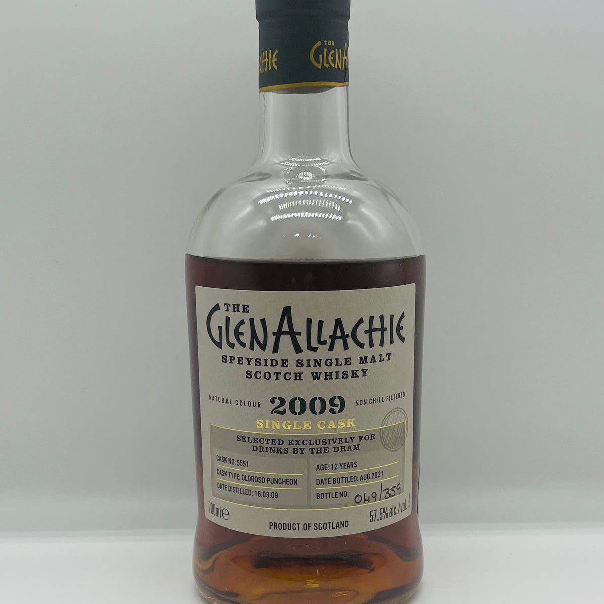 Glenallachie 2009 12y Oloroso Drinks by the Dram Exclusive (30ml,57.5%)