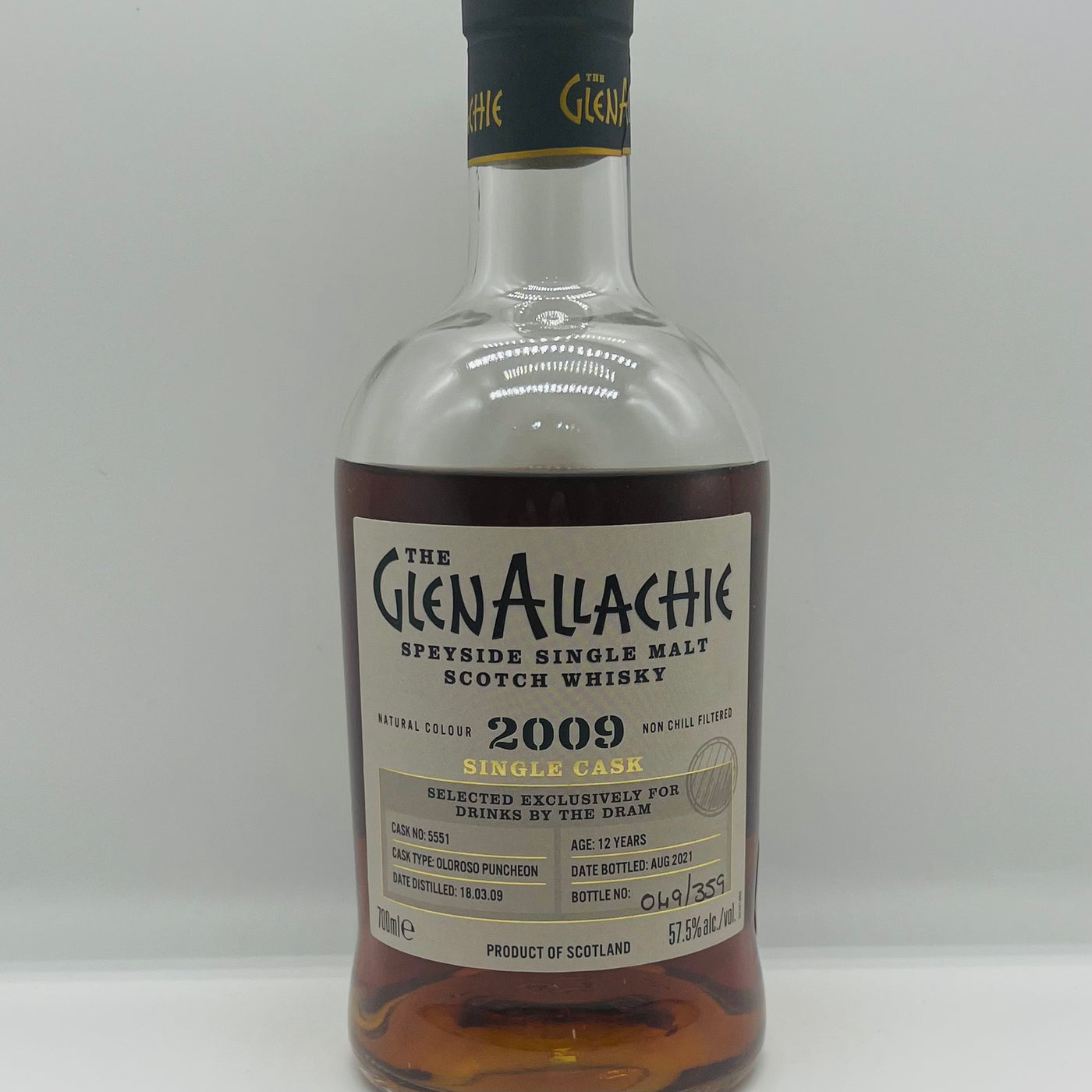 Glenallachie 2009 12y Oloroso Drinks by the Dram Exclusive (30ml,57.5%)