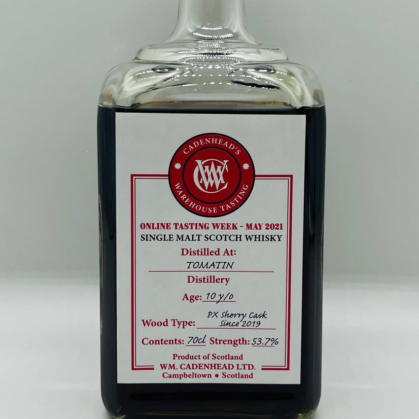 Tomatin 10y PX Cadenhead’s (30ml,53.7%)