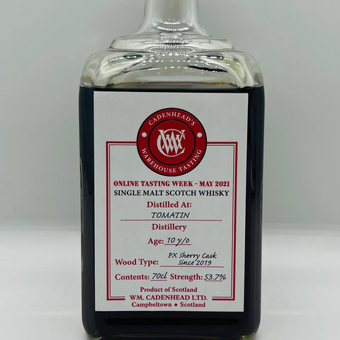 Tomatin 10y PX Cadenhead’s (30ml,53.7%)