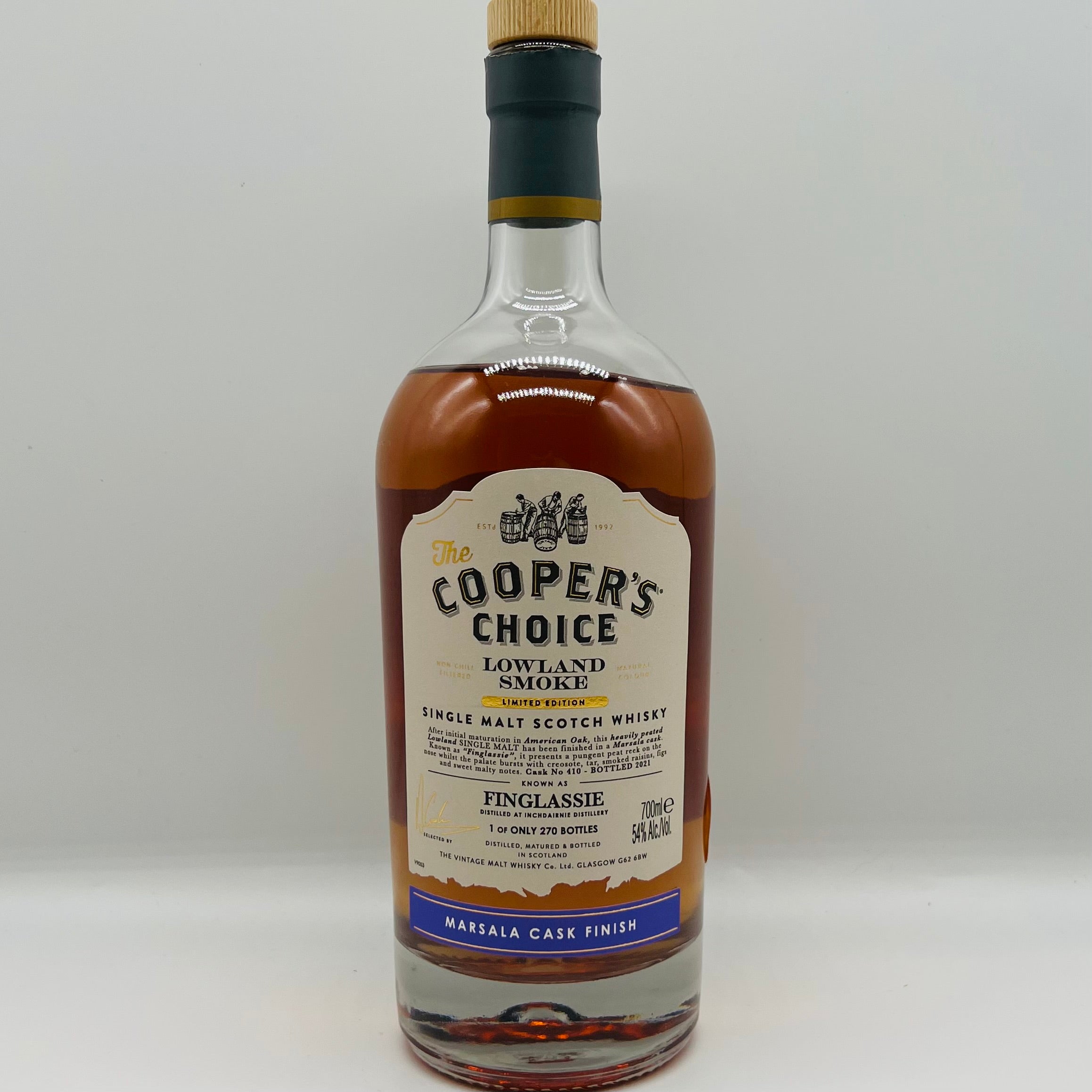 Cooper's Choice Finglassie Marsala Cask Finish (30ml,54%)