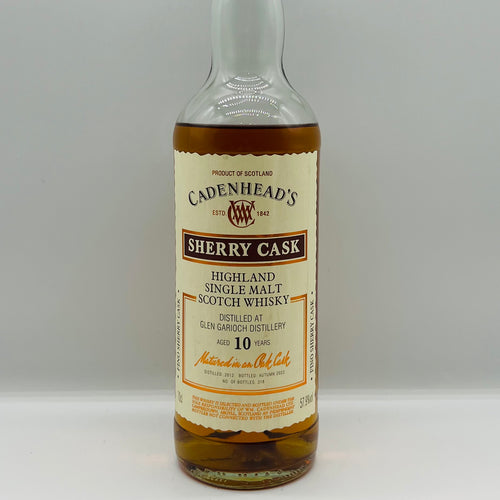Glen Garioch 10y Fino Sherry Cask Cadenhead's (30ml,57.9%) - The Sample Guys