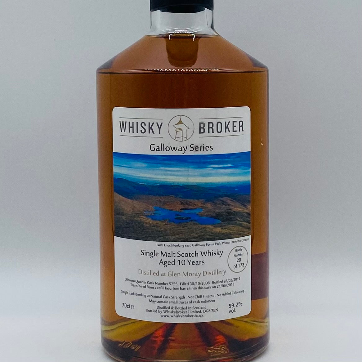 Glen Moray 10y 2008 Whisky Broker (30ml,59.2%)