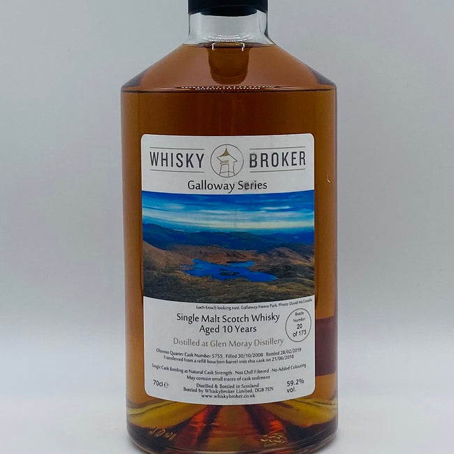 Glen Moray 10y 2008 Whisky Broker (30ml,59.2%)