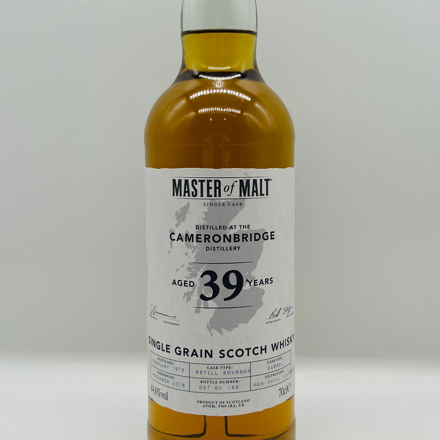 Master of Malt 1979 Cameronbridge 39y Grain (30ml,44.6%)
