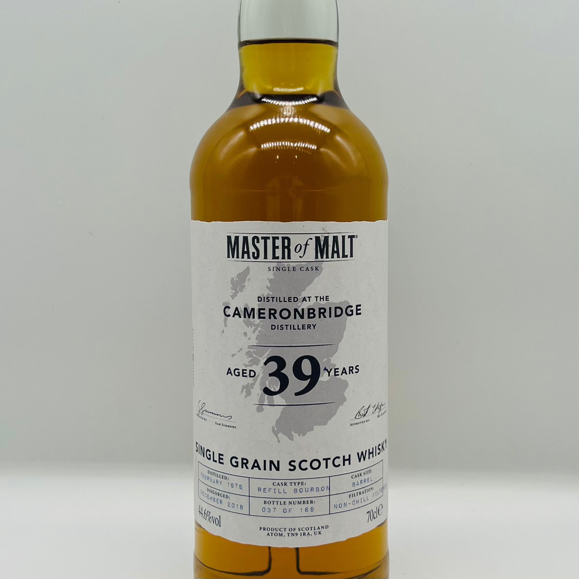 Master of Malt 1979 Cameronbridge 39y Grain (30ml,44.6%)