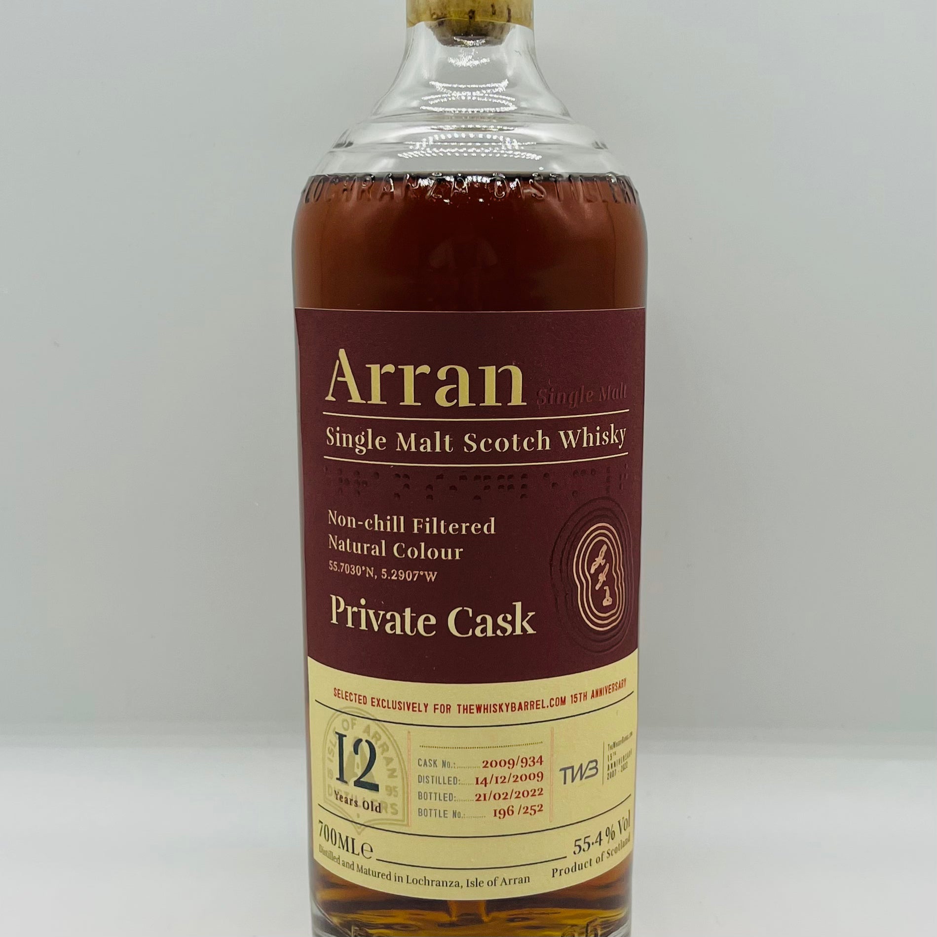 Arran 12y TWB excl (30ml,55.4%)