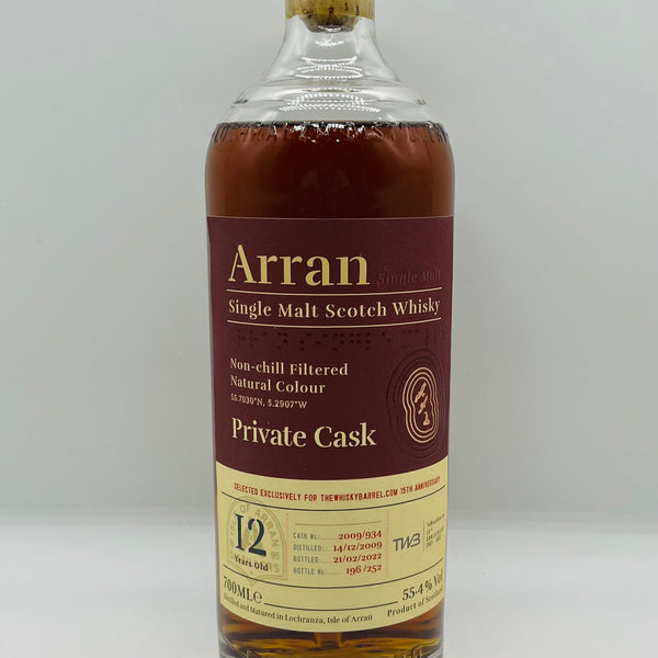Arran 12y TWB excl (30ml,55.4%) - The Sample Guys
