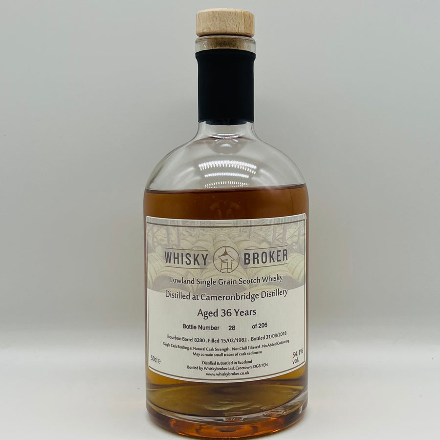 Whisky Broker Cameronbridge 36y (30ml,54.1%) whisky