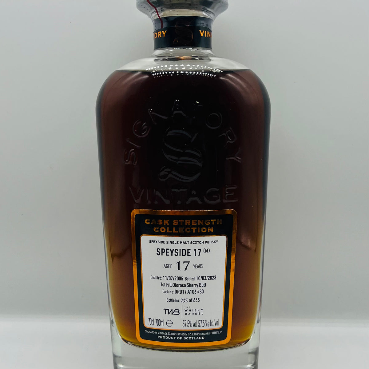 Signatory Vintage 17y Secret Speyside (M) Cask 30 (30ml,57.5%)
