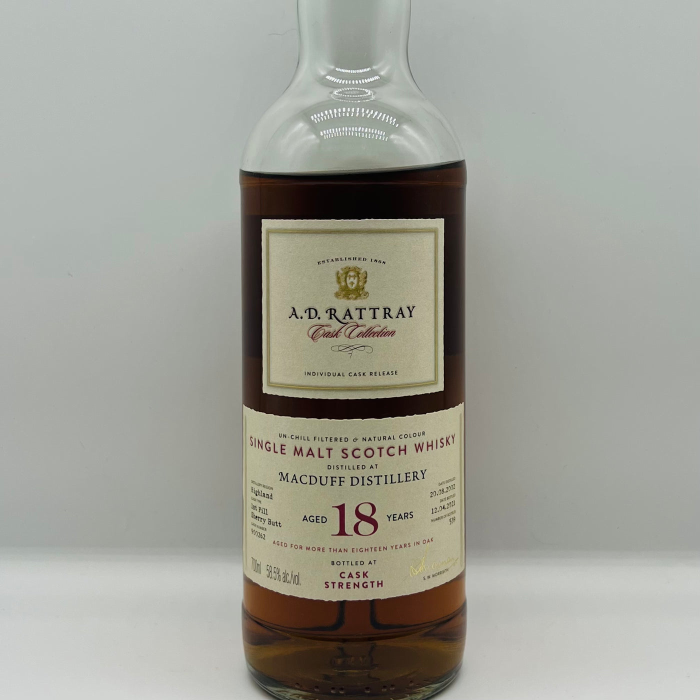 MacDuff 18y AD Rattray (30ml,58.5%)