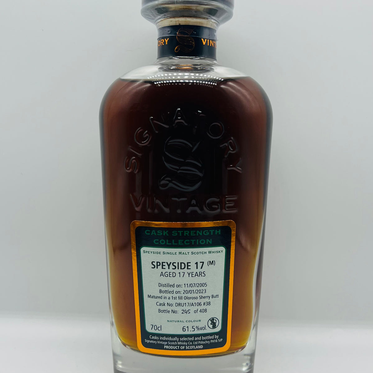 Signatory Vintage 17y Secret Speyside (M) Cask 38 (30ml,61.5%)