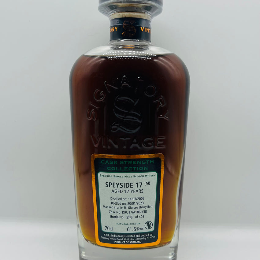 Signatory Vintage 17y Secret Speyside (M) Cask 38 (30ml,61.5%)