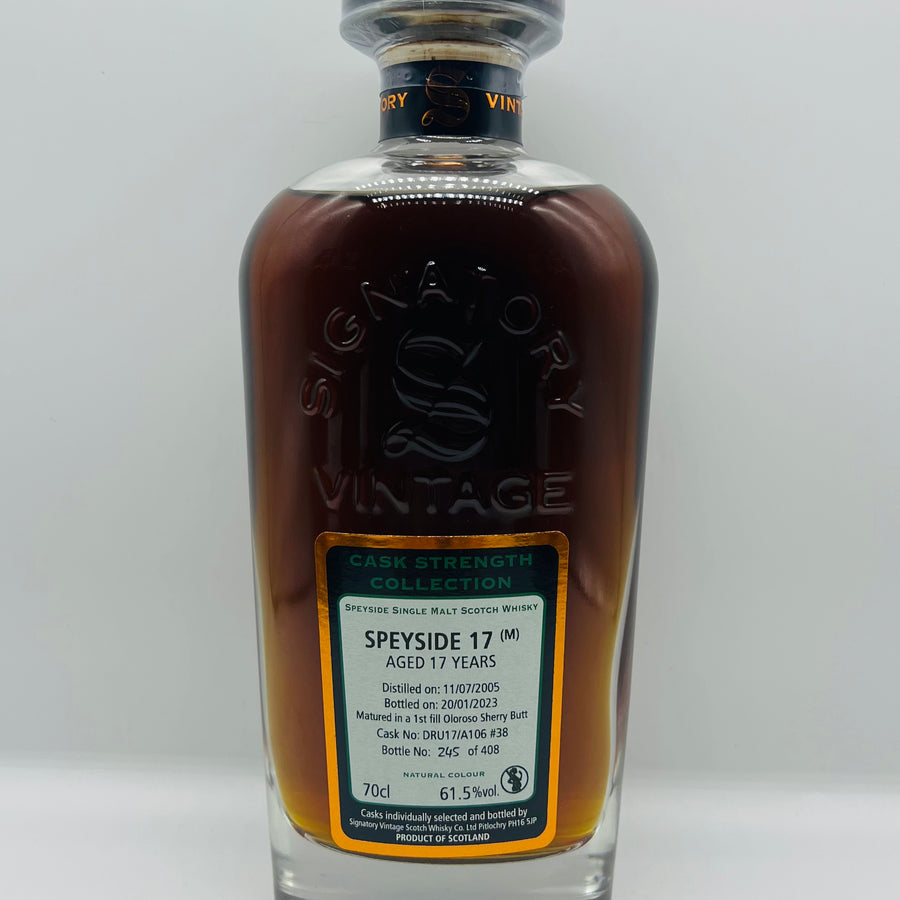 Signatory Vintage 17y Secret Speyside (M) Cask 38 (30ml,61.5%)