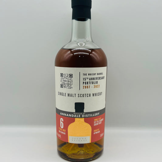 Annandale 6y Peated TWB 15th Anniversary (30ml,59.7%)