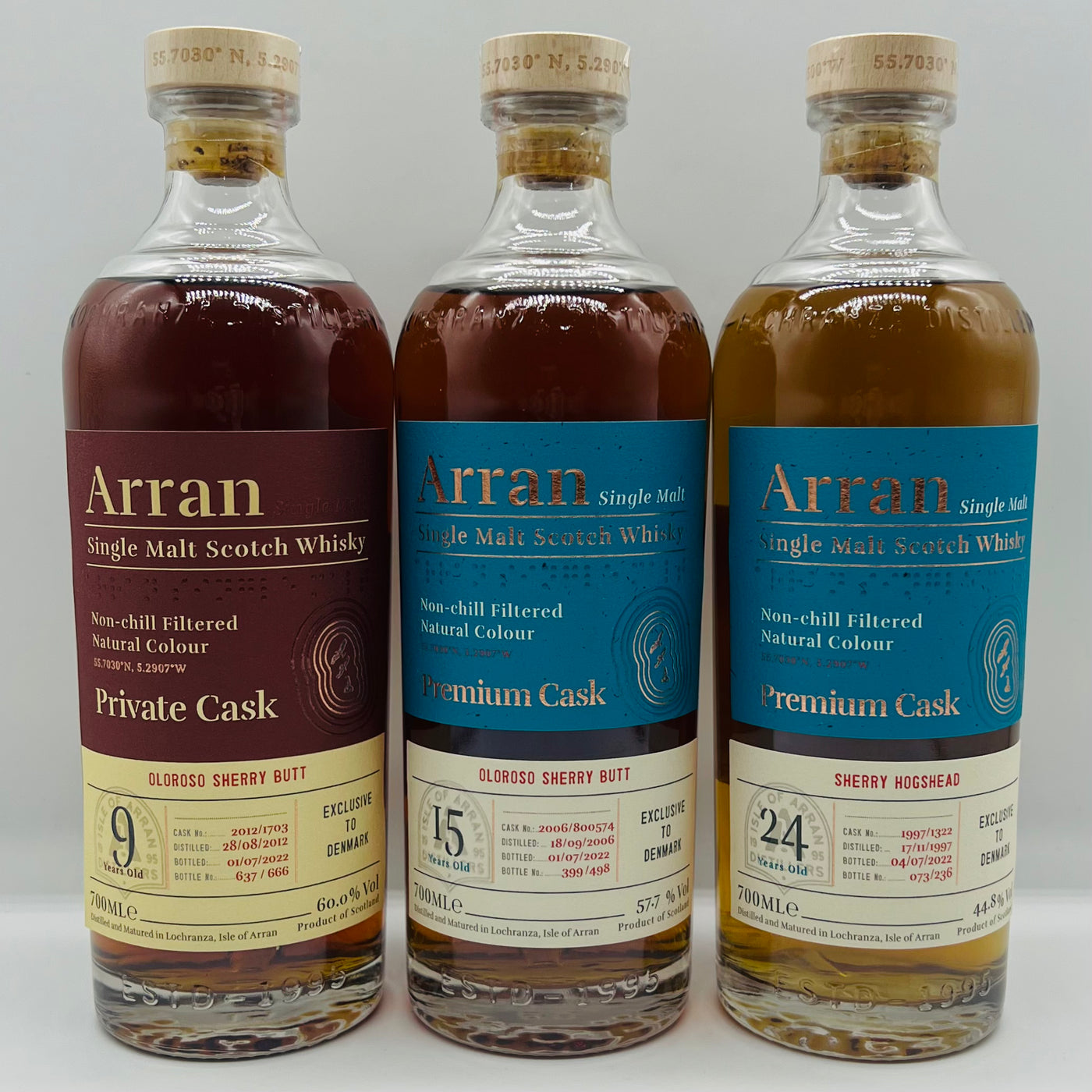 Arran Denmark Exclusive Triple Set (3x30ml) whisky