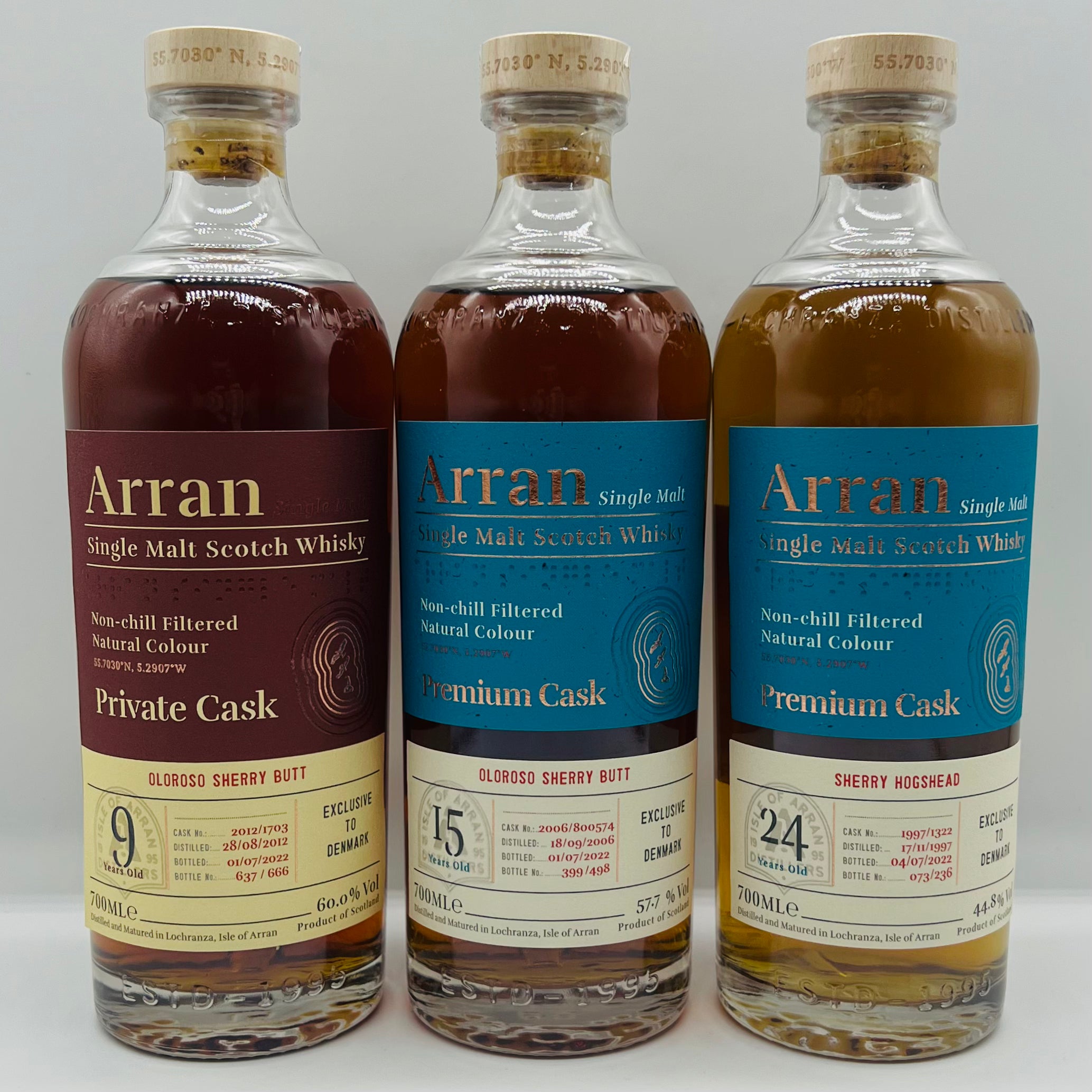 Arran Denmark Exclusive Triple Set (3x30ml) whisky