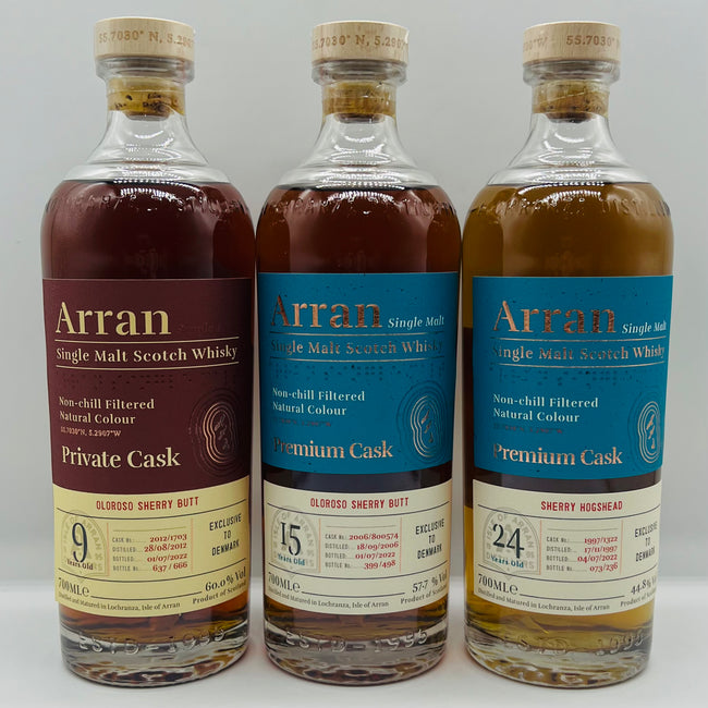 Arran Denmark Exclusive Triple Set (3x30ml) whisky
