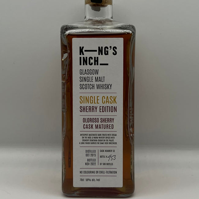 King's Inch Single Oloroso Sherry Cask (30ml,58%)