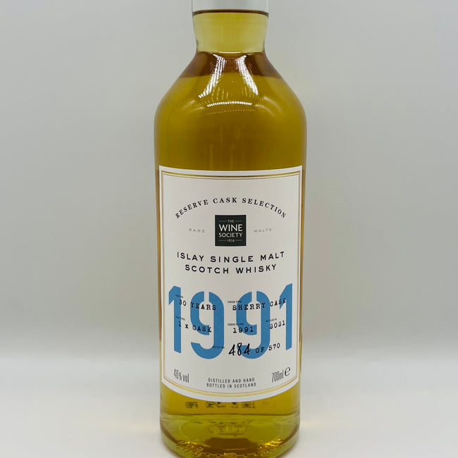 The Wine Society 1991 30y Islay (30ml,46%) whisky